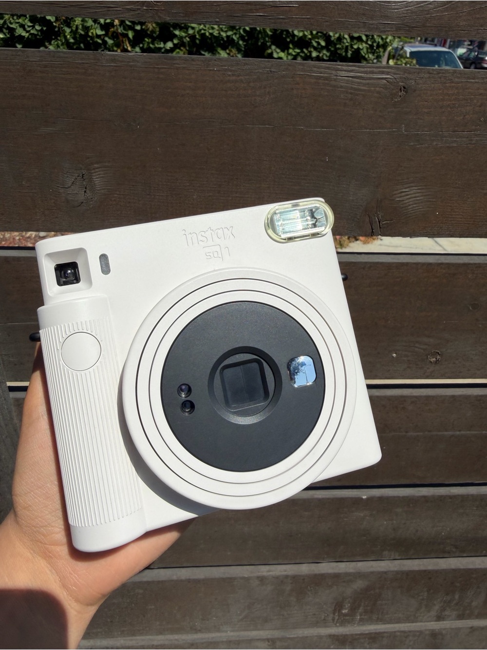 Instax SQ1 Instant Camera in White with Black Lens